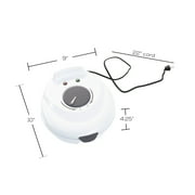 Chef Buddy Electric Nonstick Waffle Cone Maker with Shaper Cone (White)