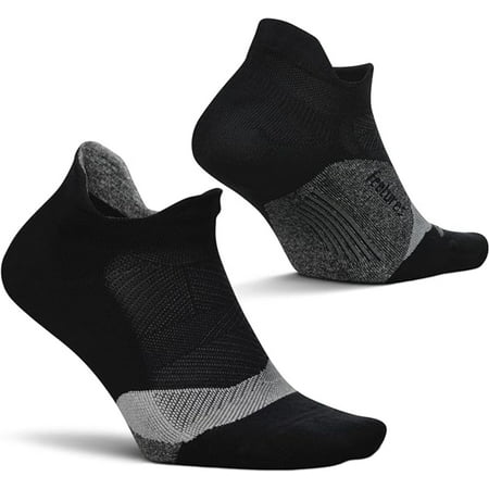 Feetures Elite Light Cushion No Show Tab Ankle Socks - Sport Sock with Targeted Compression