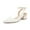 White, variant on Pennysue Women's Low Heel Sandals Pointed Toe Ankle Strap PU Leather Dress Shoes Block Heel Summer Casual sandals