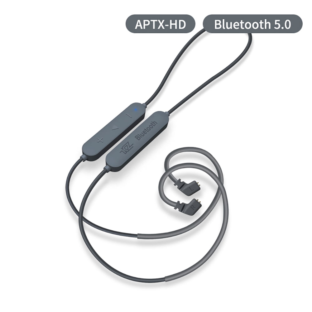 Beneden afronden straf Laatste AOKID KZ 0.75mm B/C Pin Bluetooth 5.0 Earphones Cable for ZST/ZS10 ZSN /ZSNpro/ZS10pro,Bluetooth Earphone Cable,Bluetooth 5.0, Stable Signal,  Build-in Battery, Replacement - Walmart.com