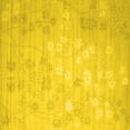 thumbnail image 1 of Ahgly Company Indoor Square Abstract Yellow Contemporary Area Rugs, 7' Square, 1 of 4