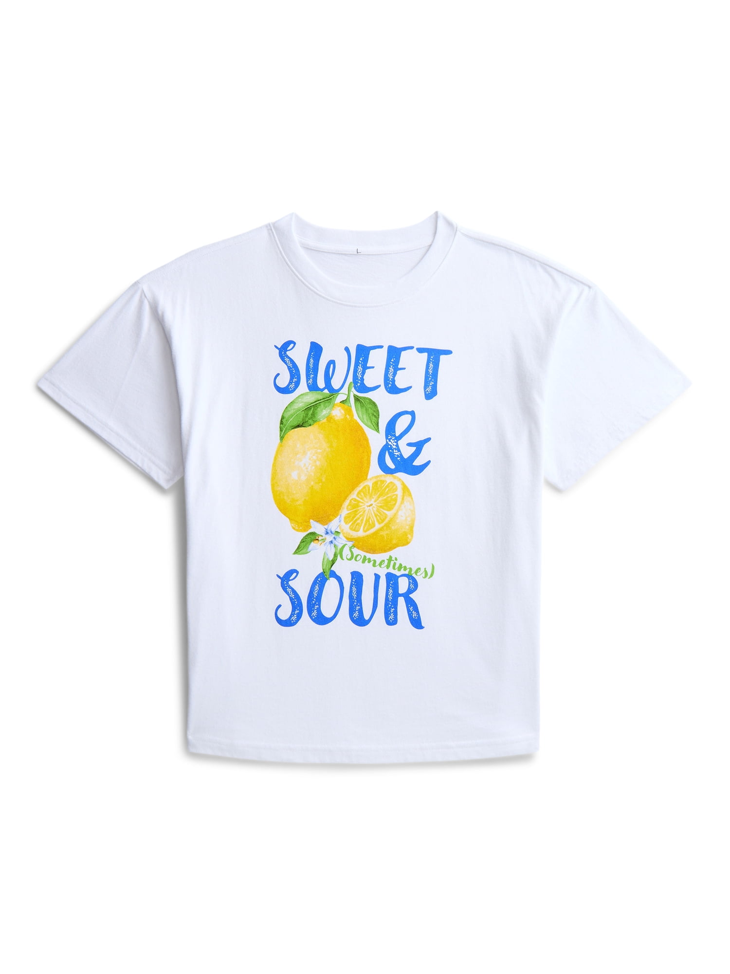 Weekend Academy Girls Oversized Graphic Tee with Short Sleeves, Sizes 4-18