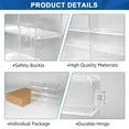 thumbnail image 4 of Clear Acrylic Toy Car Display Case, 1/64 Scale Mini Car Showcase Display, Matchbox Car Storage Box for Mini Toy Display, 8 Compartments, 2 Pack (4pcs), 4 of 7