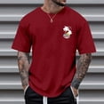 thumbnail image 4 of Bibifish Mens T-Shirts Oversize Back Graphic Letter Print Tees Streetwear Casual Short Sleeve Tshirts, 4 of 7