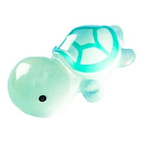 GQDIN Glow in The Dark 3D Resin Turtles Miniature Garden Figurines,Accessories for Decorating DIY Dollhouse Fish Tank Fridge Wall Art, Home Display,Miniatures Craft,Safe,Durable, Non Fading