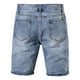 thumbnail image 4 of Pantalones de chándal casuales sólidos con cremallera y pierna recta hasta la rodilla para hombre Jeans de felpa lavados Pompotops oipoqjl42858, 4 of 9