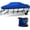Blue, variant on Heavy Duty 600D Marine Grade Polyester Waterproof Boat Cover, All Weather Protection Bass Runabout Boat Cover Fit for V-Hull, TRI-Hull, Pro-Style, Fishing Boat