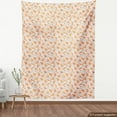 thumbnail image 4 of Ambesonne Animal Fabric by the Yard Upholstery, Squirrels Colorful Flowers, 1 Yard, Pale Orange Pale Blue, 4 of 5