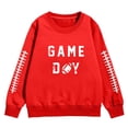 thumbnail image 4 of MEZZALL Chandail Doux à Manches Longues pour Filles, Graphique, Mignon, Col Rond, chandail-Over, Vêtements pour Filles, Mignon, Quotidien, Rouge, 3-4 Ans, 4 of 4