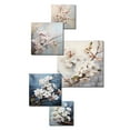 thumbnail image 3 of Designart "Simplistic Ash And Taupe Cherry Blossom" Cherry Blossom Wall Art Set Of 5 - Grey Traditional For Bedroom Wall Art Set, 3 of 6