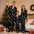 thumbnail image 3 of Family Christmas Pajamas Matching Sets Silk Casual Matching Set for Family, 3 of 10