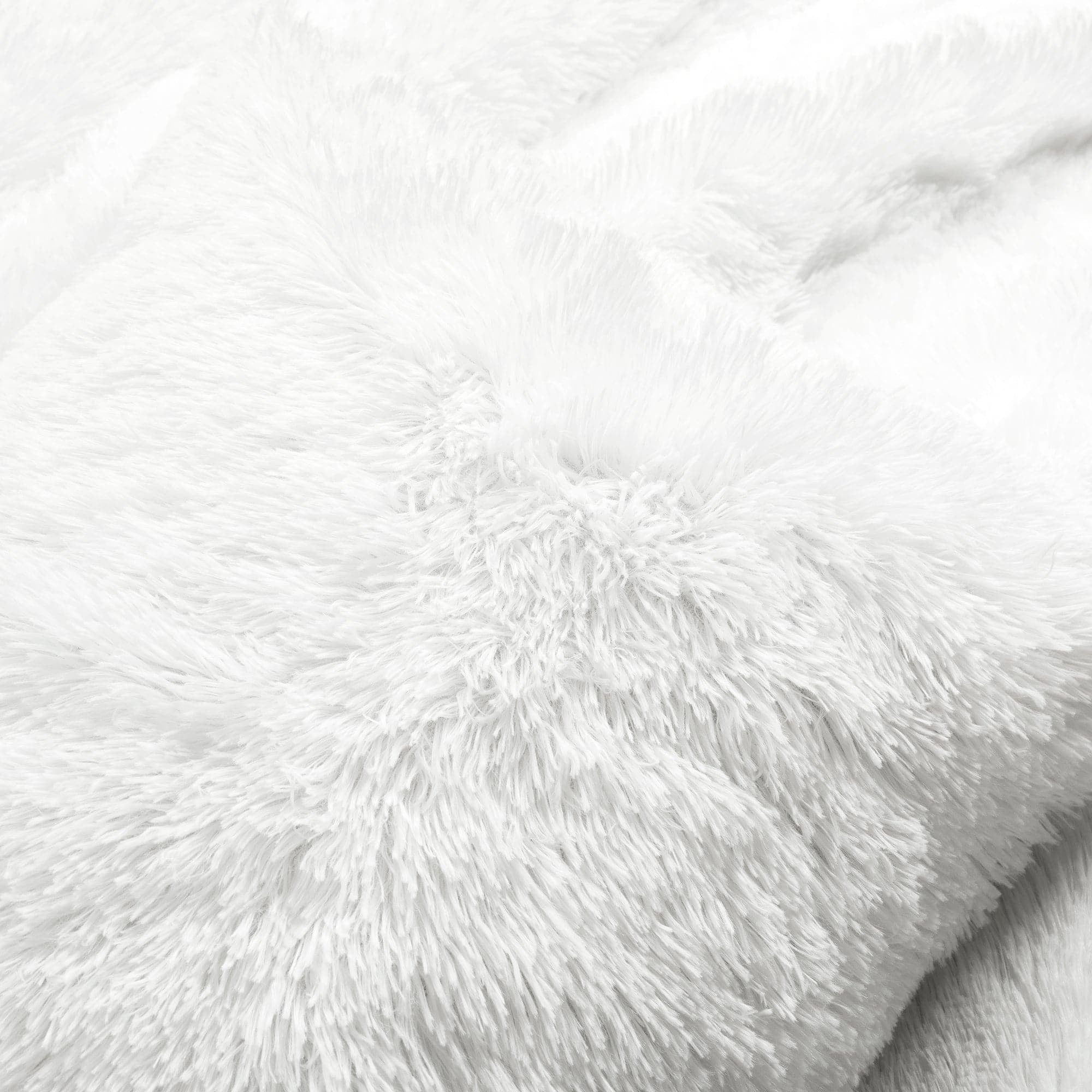 Lush Decor Emma Faux Fur Duvet Cover - Light Gray - Full/Queen