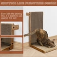 thumbnail image 6 of Coziwow L-shaped Cat Scratcher Cardboard Corrugate Cat Scratching Lounge Bed Vertical W/ Catnip, 6 of 10