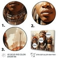 thumbnail image 3 of Designart "Dancing Zulus of Africa II" African Floater Framed Wall Decor, 3 of 7