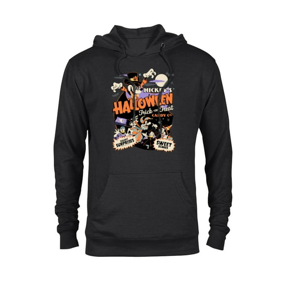 Disney Mickey’s Halloween Trick or Treat Candy Co. - Pullover Hoodie for Adults - Customized-Black