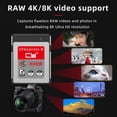 thumbnail image 4 of Xiwai CFexpress Type-B 256GB Memory Card CFE CFB Adapter Compatible with XS Camera 8K RAW PCIe Expansion, 4 of 8
