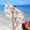 thumbnail image 7 of Dreamtimes Beach Towels Flower Bee Camping Towels Animal Sand Free Beach Towel, 30"x60" Large Beach Towels Quick Dry Bath Travel Towels Pool Yoga Beach Mat for Men Women, 7 of 7