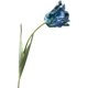 thumbnail image 1 of Nvzi 3 flores artificiales de tacto real, vívidas y decorativas, tulipanes en 3D, para el hogar, flores artificiales de simulación, color azul, 1 of 5