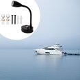 thumbnail image 3 of Luz de lectura RV Sunnimix puerto de Carga USB cuello de cisne Flexible negro, 3 of 7