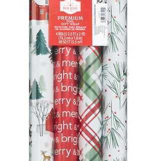 Love Peace Joy Kraft Wrapping Paper Sheets White/Multi - (8) - 30 X