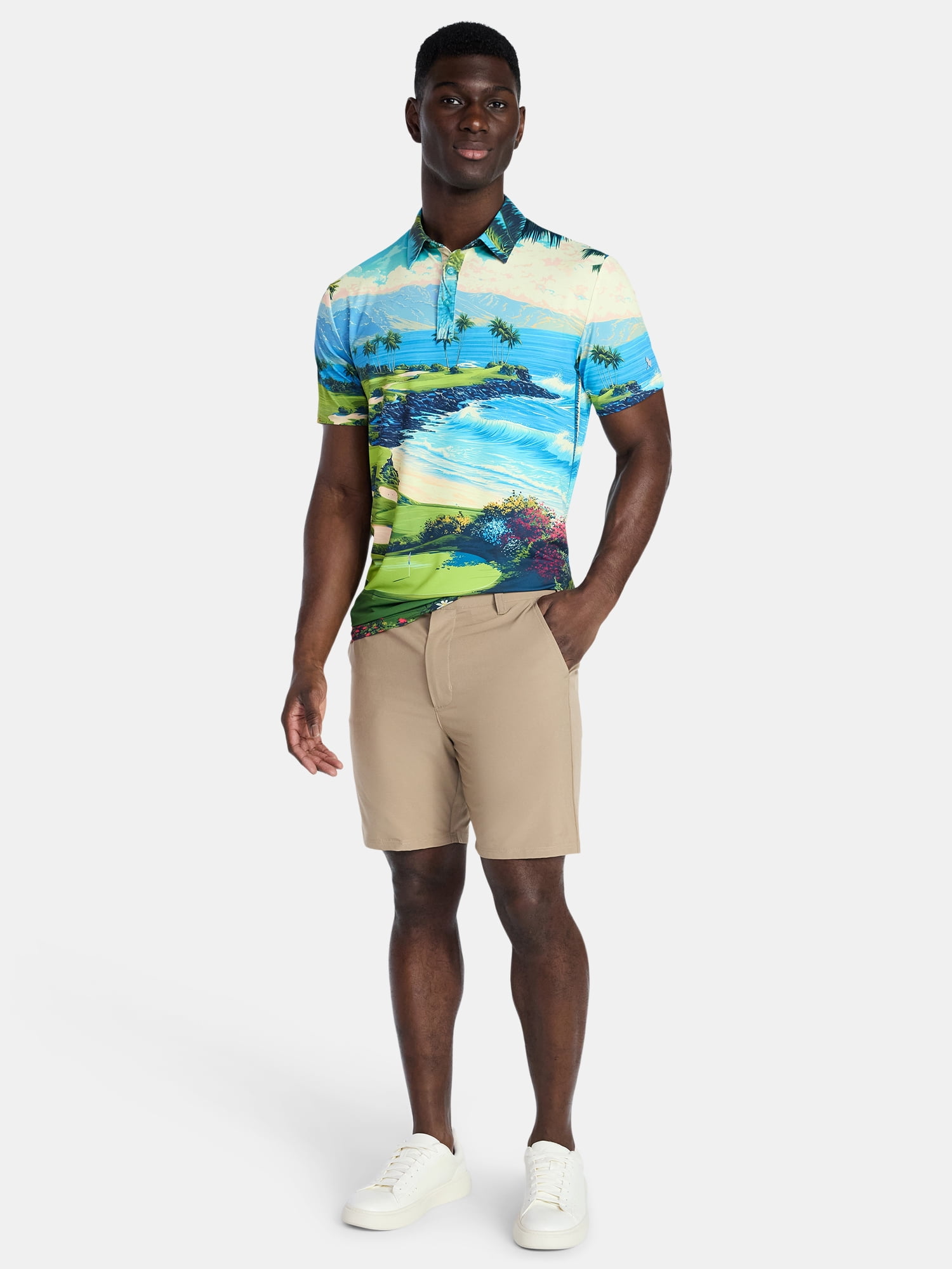Birdie Bound Men's and Men's Big & Tall Novelty Golf Polos, Sizes XS-4XLT