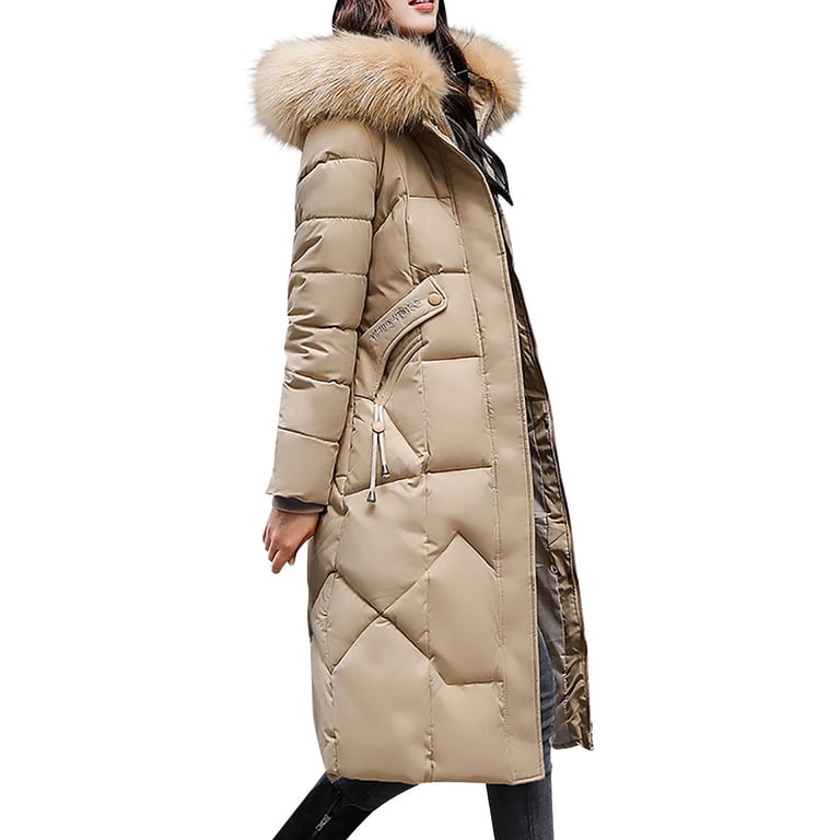 womens dress winter jackets Long Maxi Dress Coat, Winter Pleated Ruffles Jacket For Women