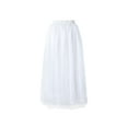 thumbnail image 2 of Nituyy Women Tulle Tutu Long Skirt Maxi Floor Length Layered High Waist Dress Wedding Night Out Party A-Line Puffy Skirt, 2 of 7