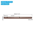 thumbnail image 2 of Unique Bargains 12 Inch Drawer Slides Plastic Guide Rails Side Mounted Rails with 19/32" (15mm) Width, Brown 8 Pcs, 2 of 6