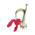 thumbnail image 4 of Trompeta de metal de 13 pulgadas, instrumento musical de trompeta de caballería para principiantes, ideal para práctica, bandas escolares y orquestas., 4 of 8