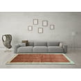 thumbnail image 3 of Ahgly Company Indoor Rectangle Abstract Light Blue Contemporary Area Rugs, 4' x 6', 3 of 4