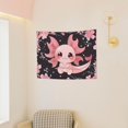 thumbnail image 3 of Easygdp Chibi Axolotl Sakura Fantasy Tapestrys Boutique Decor Wall Hanging for Living Room Bedroom Office Decor 29x37in, 3 of 8