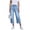 01-Light Blue, variant on QIUOMBBP Womens Casual Elastic Waist Pull On Jeans Lightweight Drawstring Denim Pants with Pockets, Light Blue, S