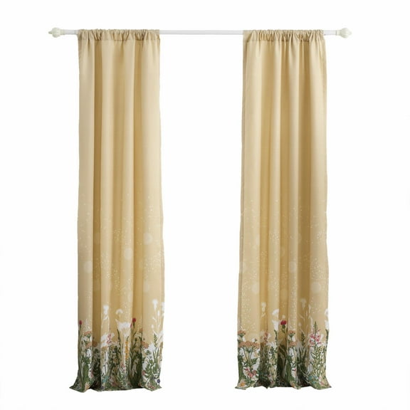 Barefoot Bungalow Dandelion Curtain Panel, Set of 2