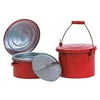 Eagle Mfg Bench Can,1 Gal.,Galvanized Steel,Red B604