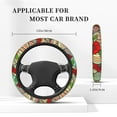 thumbnail image 6 of YFYANG Universal Elastic Vintage Abstract Line Flower Car Steering Wheel Cover, Non-Slip Sweat Absorbent, 6 of 8