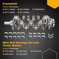 thumbnail image 2 of 2.4L Engine Rebuild Overhaul Kit With Crankshaft Connecting Rod Set, Compatible with 2010-2020 Kia Forte Rondo Sportage Hyundai Tucson Sonata Santa 2.4, Replace# 23111-2G200 21020-2G020, 2 of 6