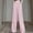 B_ Pink, variant on Olyvenn Girls & Women's Parachute Pants Elastic High Waist Wide Leg Drawstring Y2K Cargo Trousers with Pockets Green M