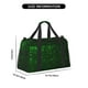 thumbnail image 3 of Balery Green Sparkling Bolsa de Gimnasio para Mujeres, Bolsa de Viaje con Bolsillo Húmedo, Bolsa de Fin de Semana para Mujeres, Bolsa de Viaje Resistente al Agua, 3 of 7