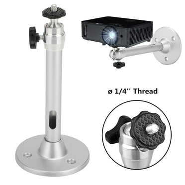Universal Projector Wall Ceiling Mount Hanger 360°Rotatable Head with Length 7.0inch/11lbs Load Mounting Bracket Fits for Most Home Office