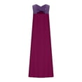 thumbnail image 5 of ITSAME Women's Maxi Dress, Sleeveless Sexy Cross Neck Solid Color Summer Casual Flowy Long Dresses Purple 2XL, 5 of 8