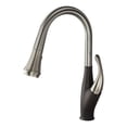 thumbnail image 4 of transolid t3590-ls/09 kitchen faucet, luxe stainless/black, 4 of 7