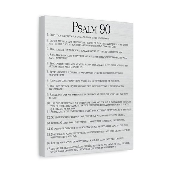 Scripture Walls How Time Flies Fast Psalm 90:13 Christian Wall Art Print Ready to Hang