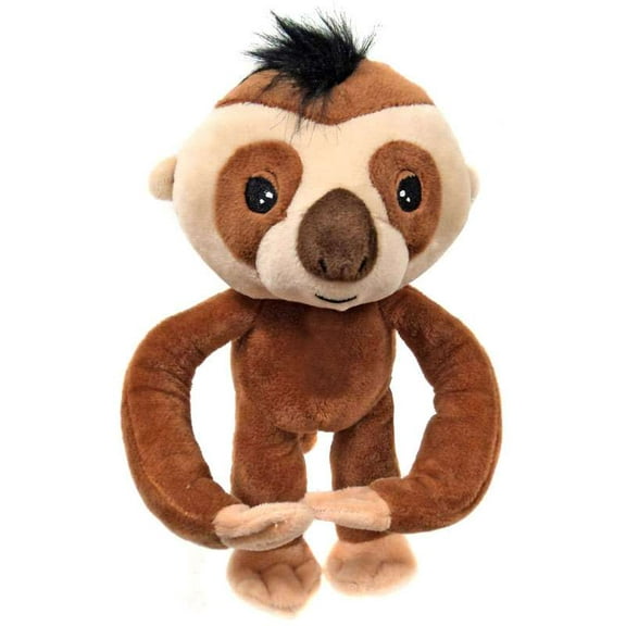 Fingerlings Baby Sloth Brown Plush with Sound