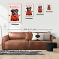 thumbnail image 5 of Happy Valentine's Day Rottweiler Brings Love Heart Vertical Matte Canvas Poster Rottie Dog Lover Gifts Idea Wall Art Home Decor - 02028, 5 of 5