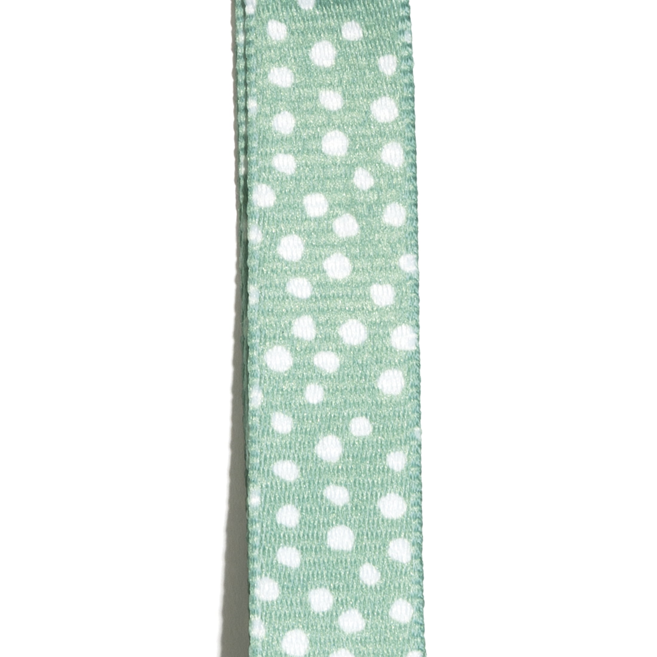 Vibrant Life Adjustable Fashion Dog Collar, Green Polka Dot, Large