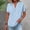 Blue, variant on Linen Shirts for Women T-Shirts for Women Tee Shirts Womens Loose Fitting Tops Boho Tops Plus Size Tops Plus Size Summer Outfits Cotton Linen Tops Trendy Tee Shirts Gauze Blouses Blue L