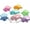 M-1.25", variant on Luminous Mini Turtles Figurines, Ocean Animal Miniatures, Home Garden Birthday Party Favor, 10 Color Mixed