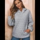 thumbnail image 5 of Sudadera con Capucha para Mujer, Sudadera de Larga, Holgada y con Bolsillos. Gris XL, 5 of 6