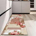thumbnail image 4 of Pioneer Flower Floral Print Pattern Kitchen Rug Mat,Kitchen Runner Rugs Non Skid Washable,Decorative Kitchen Floor Mats for Kitchen,Sink,Laundry,17"X47", 4 of 5