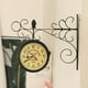 thumbnail image 3 of Reloj de pared de doble cara Sunnimix Metal negro 28x24x7.5CM, 3 of 8
